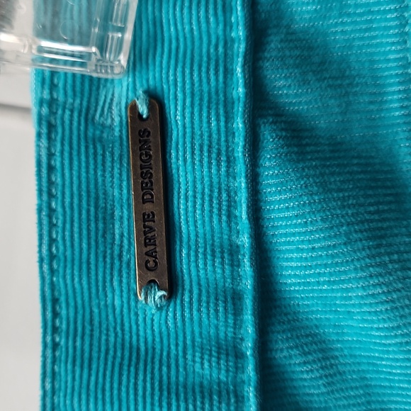 Teal Corduroy Shorts, Size 10 - Picture 6 of 7